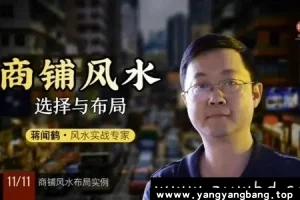 蒋闻鹤《商铺风水选择与布局》视频资料云网盘下载