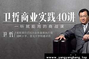 《卫哲商业实战40讲》资料资源[MP3/241MB]百度网盘下载