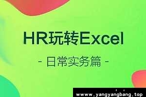 《HR玩转Excel》日常实务篇资源资料分享[MP4/4GB]百度网盘下载