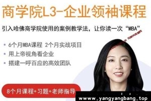 商学院L3《企业领袖课程》最实战的mini-MBA课程学习资料百度云网盘下载